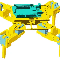 The Spider SP-8 project - Arduino 3D robot quadruped