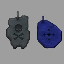 Tibia Miniature Runes - SD UH Keychain