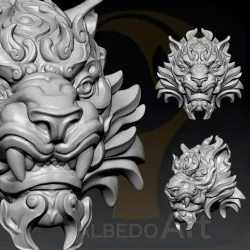 Tiger Head Number07