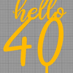 Topper hello 40