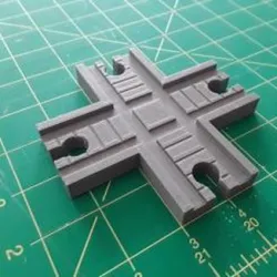 Toy Train Track Intersection