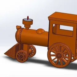 Train Candle Holder
