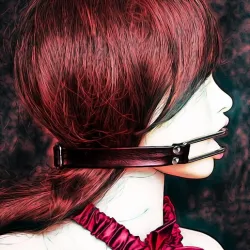 Training O-Ring Gag SEXY SLAVE Open Mouth Ring Gag SM bondage TUNNEL for mouth tmg-31 3d print