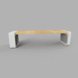 TV/Monitor stand with shelf inside