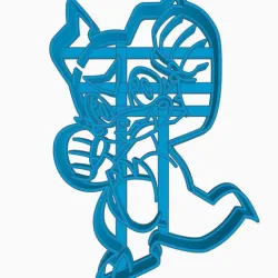 Veemon Digimon Chibi Anime Cookie Cutter