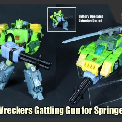 Wreckers Gattling Gun for Transformers Springer (Battery Operated)