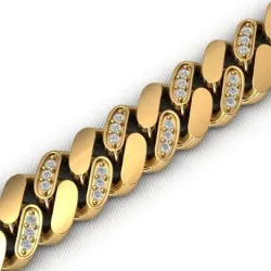 12MM MIAMI CUBAN LINK CHAIN DIAMOND 3D print model