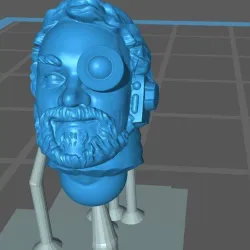 200 Followers - CUSTOM HEAD for SPACE WARRIOR WITH A BIG FIST(Pre-Supported for resin)