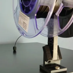 3D printer Filament Guide and Dust filter for Ikea Lack table