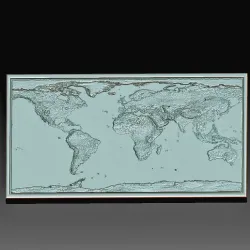 3D World map