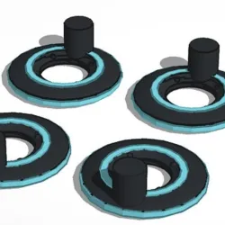 5mm Tron ID Discs - Legends Class Transformers Scaled