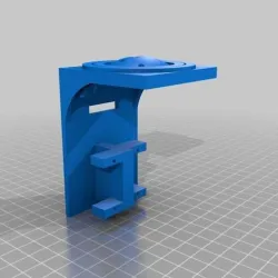A camera holder for a Raspberry Pi Cam, along with gimbols and servo holders