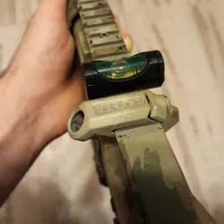 airsoft bubble level holder with picatinny mount