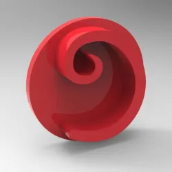 Alphabet stamp plus fondant cutter for letter C ready for 3D printing