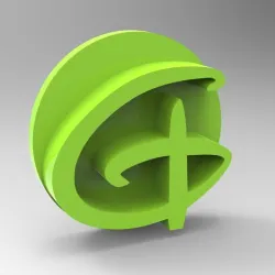 Alphabet stamp plus fondant cutter for letter D ready for 3D printing