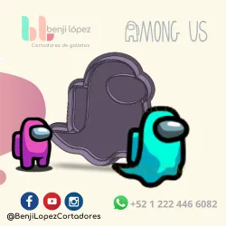 Among Us cookie cutter ghost