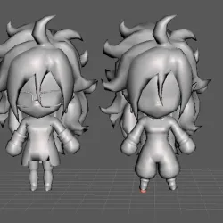 Android 21 Chibi 3D Model