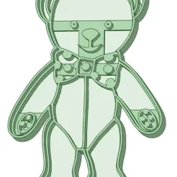 Andy Pandy bear cookie cutter