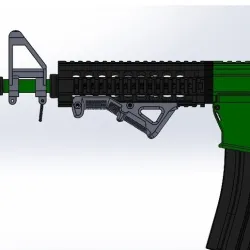 Angular airsoft grip