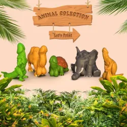 Animal Collection 5 model🦘🐊🐘🐢🐫