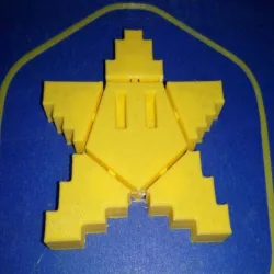 Another articulated pixel star