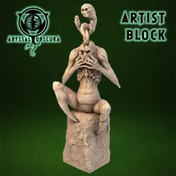 Artist Block - Demon Ghost Creature Figurine
