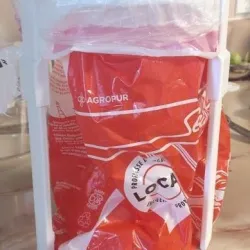 Bag holder for small bags (produce, milk, bread, etc)