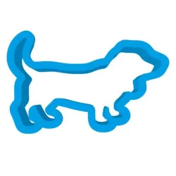Basset dog cookie cutter