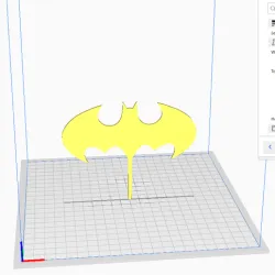 Batman logo decoration for birthday cake