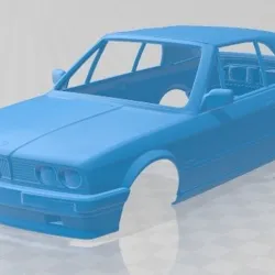 BMW E30 Convertible 1990 Printable Body Car