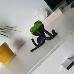 Book reading planter