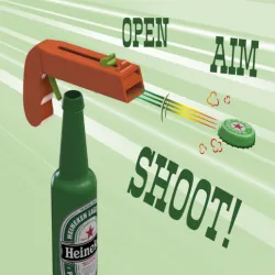 Bottle Cap opener and gun