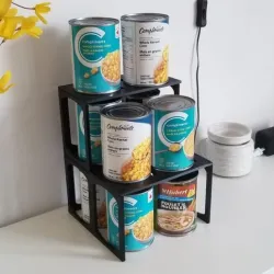 Canned Food shelving unit for cleaner pantry