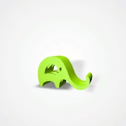 Cell phone holder elephant