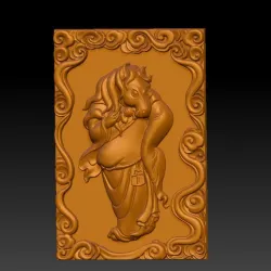 Cloud carving Zodiac pendant 7 Horse