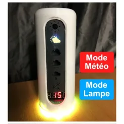 Connected Weather Station with Touch Button and Lamp Mode