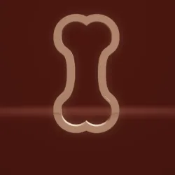 cookie cutter dog bone