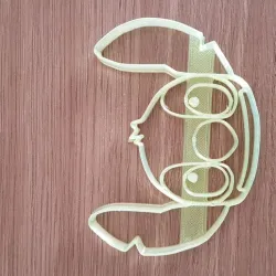 Cookie cutter for cookies with stitch shape