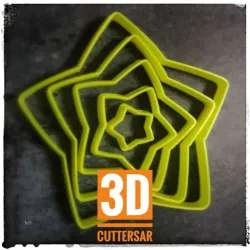 CURVED STAR SET - COOKIE CUTTER