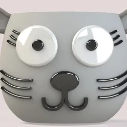 Cute cat Pot