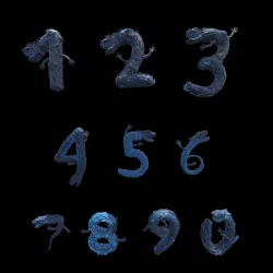 Dragon Numbers Ornamental Decoration