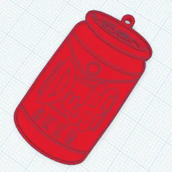 Duff beer keychain