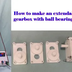extendable gearbox with ball bearing embedded