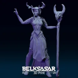 Fantasy Female Druid 3D print model