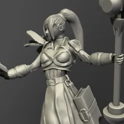 Fantasy Female Priest 3D print model