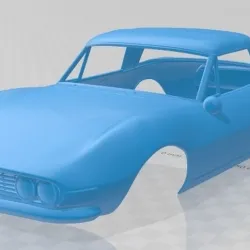 Fiat Dino Spider 2400 1969 Printable Body Car