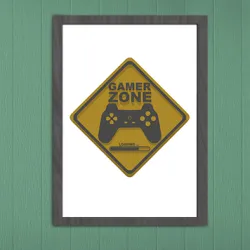 GAMER ZONE PANEL FOR DOOR / Decoration