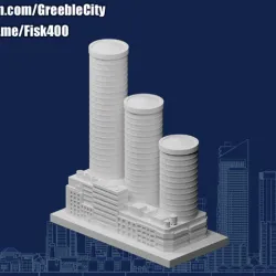GreebleCity: Financial Center aka Three wise men.