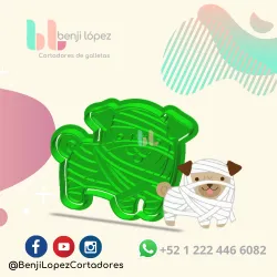 HALLOWEEN MUMMY DOG COOKIE CUTTER