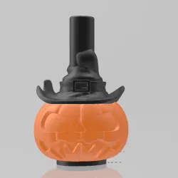 Halloween pumpkin bong mouthpiece